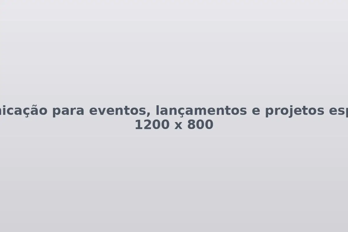 Assessoria de imprensa para eventos e lançamentos