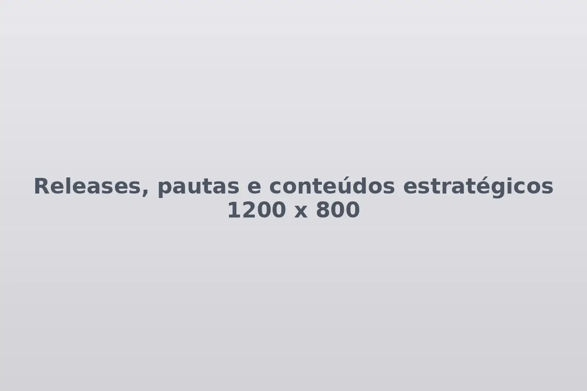 Produção de releases e sugestões de pauta